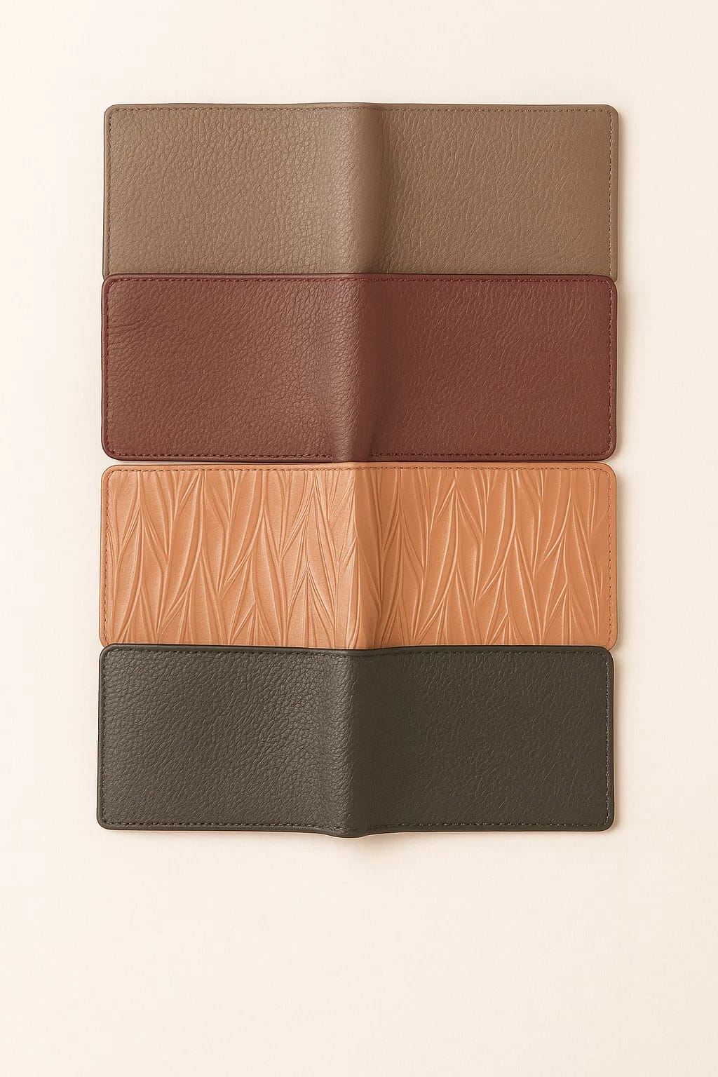 Pocket size leather wallet